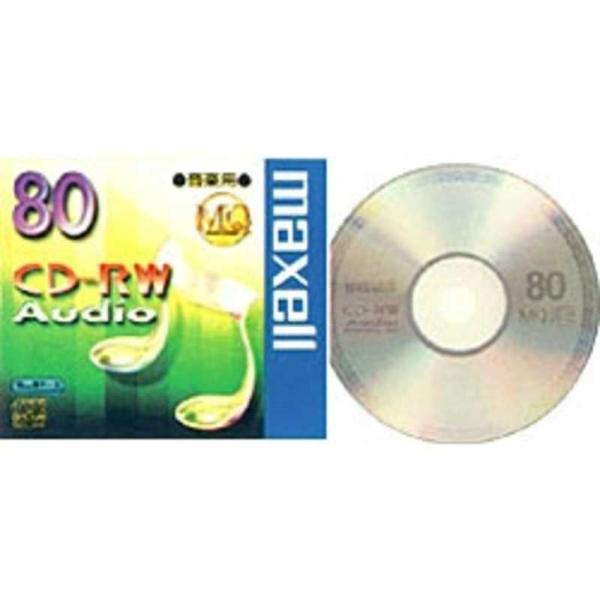 マクセル　音楽用CD-RW 1枚　CDRWA80MQ.1TP