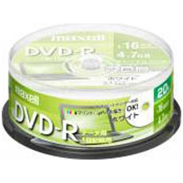 マクセル　1~16倍速対応 データ用DVD-Rメディア (4.7GB・20枚)　DR47PWE.20...