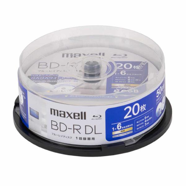 マクセル　録画用ブルーレイディスク BD-RDL 20枚入り maxell ［20枚 / 50GB ...
