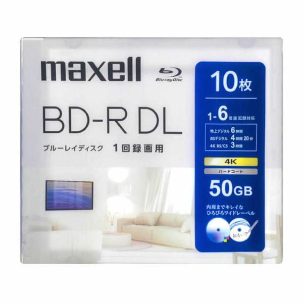 マクセル　録画用ブルーレイディスク BD-RDL 10枚入り maxell ［10枚 / 50GB ...