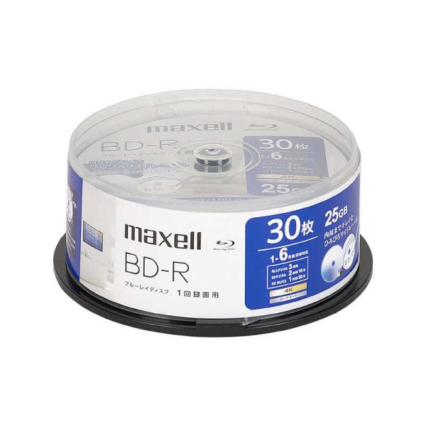 マクセル　録画用ブルーレイディスク BD-R 30枚入り maxell ［30枚 / 25GB / ...