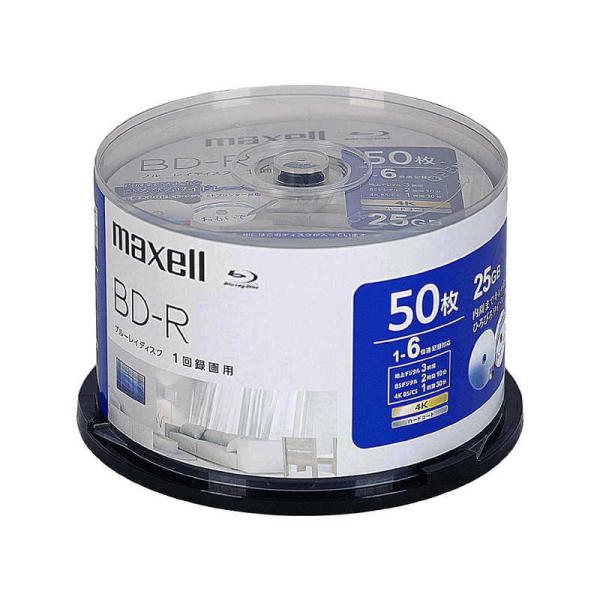 マクセル　録画用ブルーレイディスク BD-R 50枚入り maxell ［50枚 / 25GB / ...