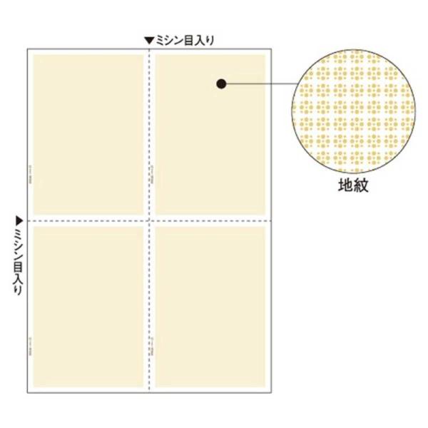 ヒサゴ　マルチプリンタ帳票[A4サイズ 地紋 4面/100枚]各種プリンタ　BP2058