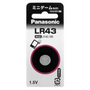 パナソニック　Panasonic　アルカリボタン電池 「LR43P」　LR43P｜y-kojima