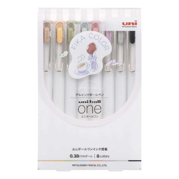 三菱えんぴつ　ゲルインクボールペン 0.38mm フィーカカラー 8色セット uni-ball on...