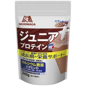 森永製菓　ホエイ&ソイプロテイン ジュニアプロテインココア風味/240g・12回分　36JMM813011P｜コジマYahoo!店