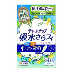 ユニチャーム　チャームナップ 吸水さらフィ ライナー 消臭タイプ 34枚入　｜y-kojima