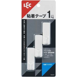 レック　粘着フック(小)3個入 ホワイト　