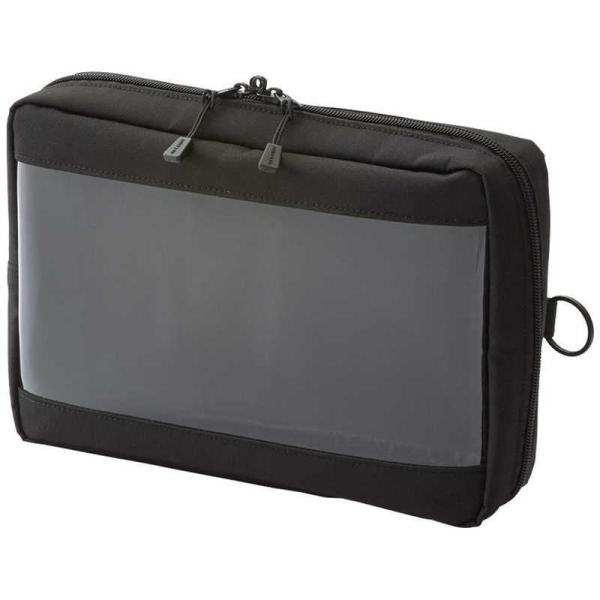 リヒトラブ　SMART FIT クリヤーボックスポーチ A5　F7583-24 ブラック