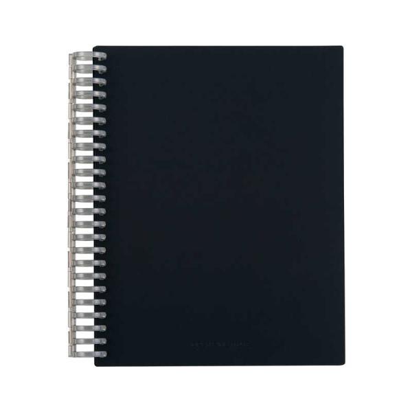 リヒトラブ　リングノート保存用ノート A5 ブラック　N1850-24