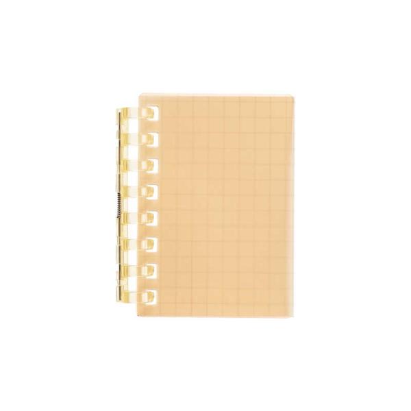 リヒトラブ　オープンリングノート ミニ オレンジ リーフ30枚　N2719-4