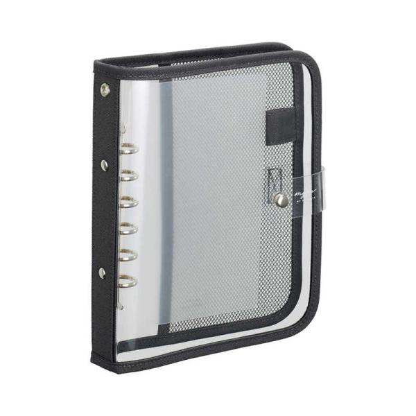 リヒトラブ　myfa クリヤーバインダー チャコールブラック　N3390-24