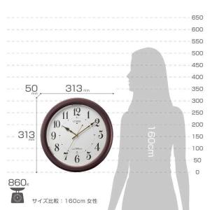 RHYTHM リズム 電波掛け時計 4MYA3...の詳細画像4