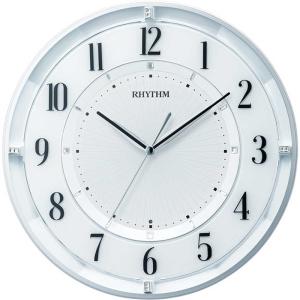 リズム時計 電波掛け時計 フィットウェーブクールM551 8MY551SR03 白パール色