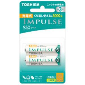東芝　TOSHIBA　「ニッケル水素電池単3形」ライトタイプ 2本　TNH-3LE｜y-kojima