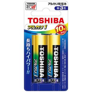 東芝　TOSHIBA　「単三形】2本 アルカリ乾電池「アルカリ1」　LR6AN 2BP｜y-kojima