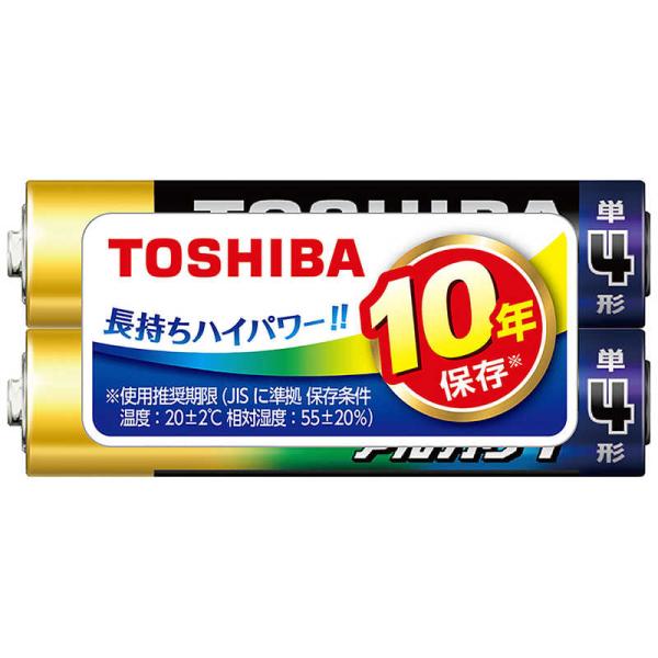 東芝　TOSHIBA　「単四形】2本 アルカリ乾電池「アルカリ1」　LR03AN 2KP
