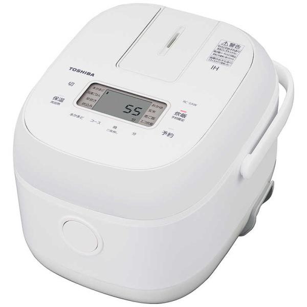 東芝　TOSHIBA　炊飯ジャー ［3合 /IH］ ホワイト　RC-5XW-W