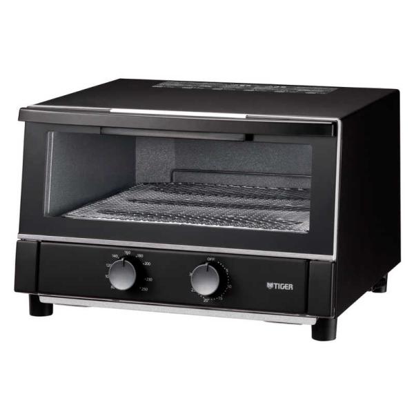 タイガー　TIGER　オーブントースター やきたて 1300W/食パン3枚 マットブラック　KAM-...
