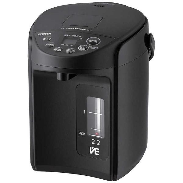 タイガー　TIGER　電気ポット ［2.2L /蒸気セーブ機能つき］ クールブラック　PIQ-G22...