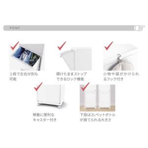 天馬 多段分別 ゴミ箱 2段 キャスター付き ...の詳細画像2