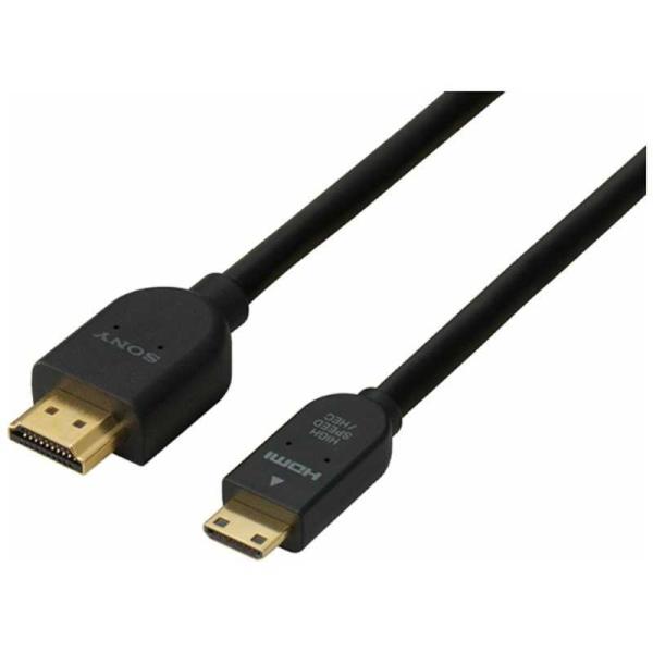 ソニー　SONY　HDMI変換・延長プラグ ブラック [1m/HDMI⇔miniHDMI/スタンダー...
