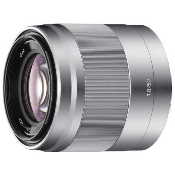 ソニー　SONY　カメラレンズ APS-C用 ［ソニーE /単焦点レンズ］ シルバー　E 50mm ...