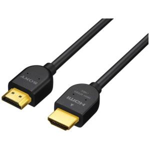 ソニー　SONY　HDMIケーブル ブラック [1.5m /HDMI⇔HDMI /スリムタイプ /4K対応]　DLC-HJ15｜y-kojima