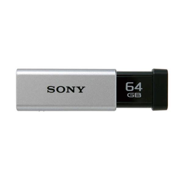 ソニー　SONY　USBメモリー「ポケットビット」[64GB/USB3.0/ノック式]　USM64G...