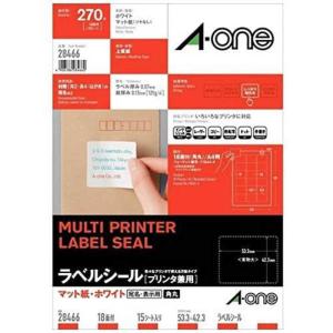 エーワン（A-one） マルチプリンタラベル QRコード用(A4 24面・20