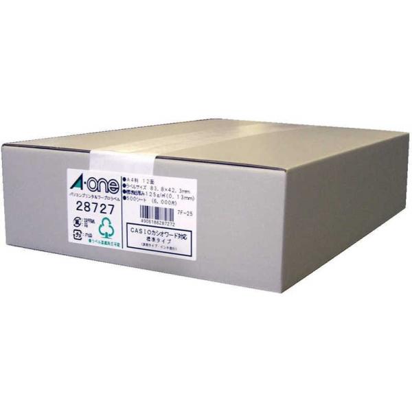 エーワン　パソコンプリンタ&amp;ワープロラベルシール(A4サイズ・12面・500枚)　28727