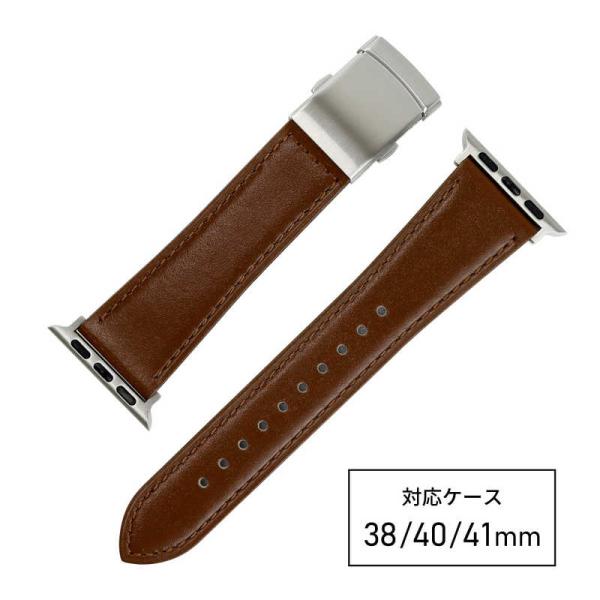 バンビ　Apple Watch 対応 バンド SCOTCHGARD 本革 強力撥水！ 【対応ケースサ...