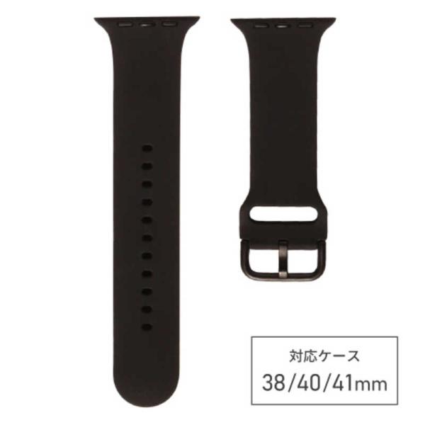 バンビ　apple watch対応シリコンバンド ブラック　RWG027A