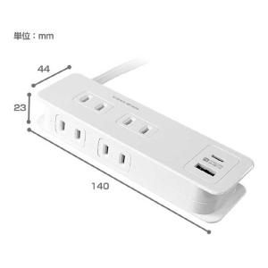 カシムラ 電源タップAC4 USBA+C PD...の詳細画像1