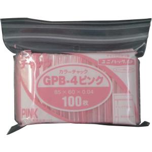 生産日本社 コジマ セイニチユニパックGPB‐4カラーチャックピンク  GPB4COLORCHAKKUPINK