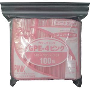 生産日本社 コジマ セイニチユニパックGPE‐4カラーチャックピンク  GPE4COLORCHAKKUPINK