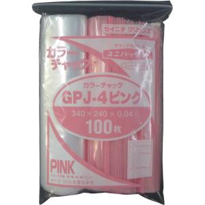 生産日本社 コジマ セイニチユニパックGPJ‐4カラーチャックピンク  GPJ4COLORCHAKKUPINK