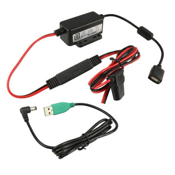 RAMMOUNTS　コンバーター付L字DCケーブル (DC10-30V→DC5-9V)　RAM-GD...