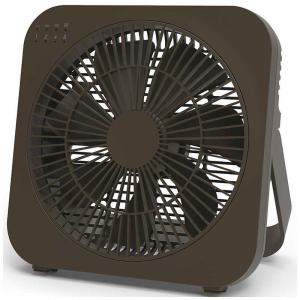 トップランド 卓上扇風機 どこでもFAN ブラウン SFDFB10