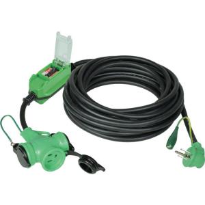 日動工業 日動防雨型ポッキン延長ブレーカL型ヘナポッキン100V過負荷漏電保護兼用10m  PBWLEK10T