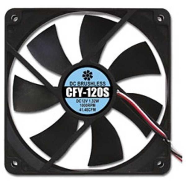 アイネックス　ケース用ファン120mm(静音タイプ)　CFY-120S