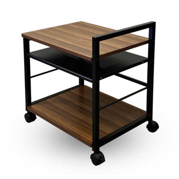 レメックスジャパン　デスクの下に収納可能 プリンターワゴン デスクワゴン(W48.5×D37×H53...