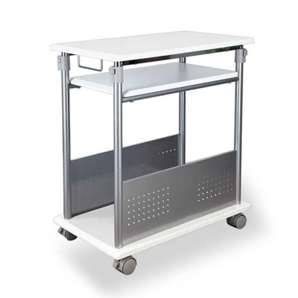 レメックスジャパン　2段式 上下昇降パソコンワゴン CPUワゴン L字デスク (上下昇降70〜100...