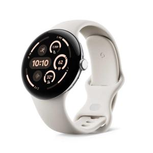 Google Pixel Watch 4 45mm GA09308-US [Polished Silver／Porcelain 