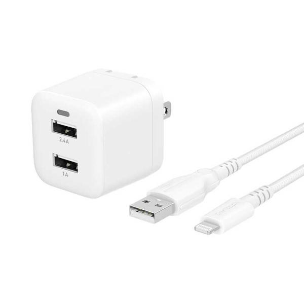 OWLTECH　最大17W USB Type-A 2ポート AC充電器 超タフUSB Type-A ...