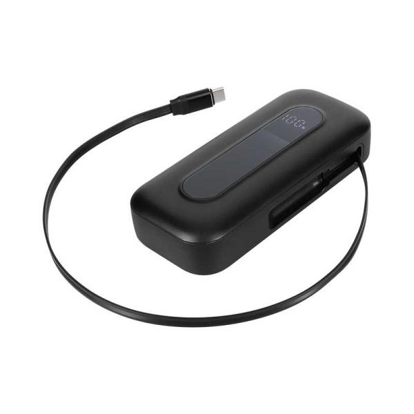 OWLTECH　10000mAh Type-C コードリール付モバイルバッテリー ［USB Powe...