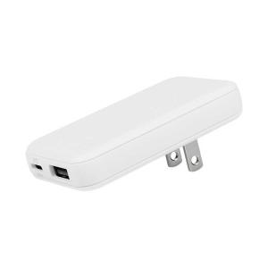 OWLTECH　AC充電器 USB Type-C×1 USB Type-A×1 ［2ポート / USB Power Delivery対応 / Smart IC対応 / GaN(窒化ガリウム) 採用］ ホワイト　OWL-APD20A1C1G-WH