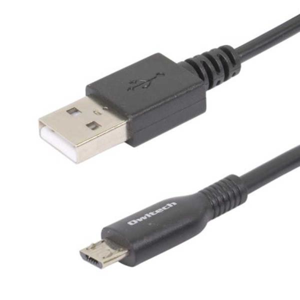 OWLTECH　microUSBケーブル　OWL-CBKMU2SR12-BK