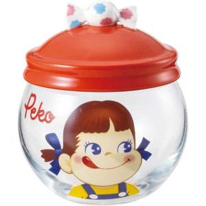 サンアート 保存容器 320ml キャンディポット ミルキーペコ ガラス製