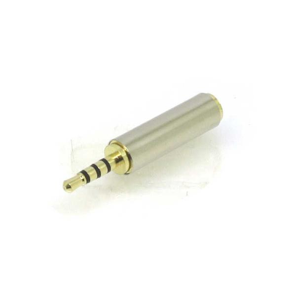 変換名人JAPAN　イヤホンジャック 変換アダプタ 2.5mmステレオミニプラグ(4極 オス) 3....